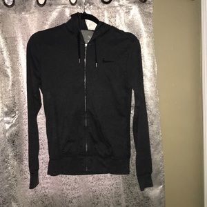 Nike charcoal zip up hoodie